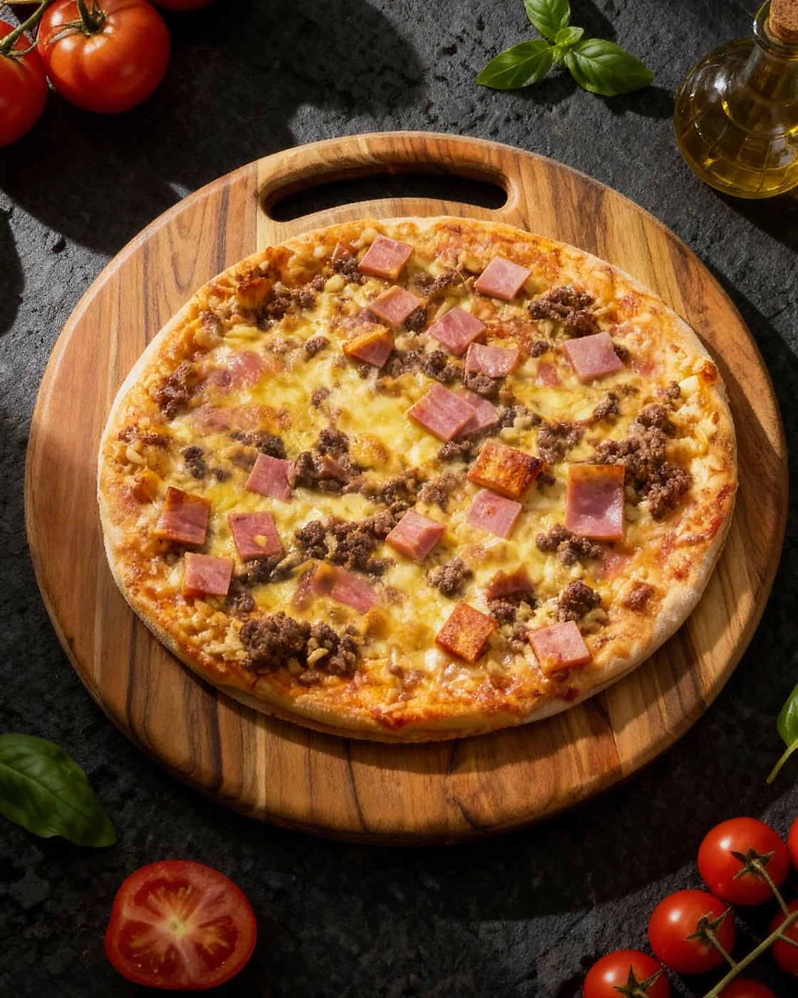 Pizza Carnes (CONGELADA)