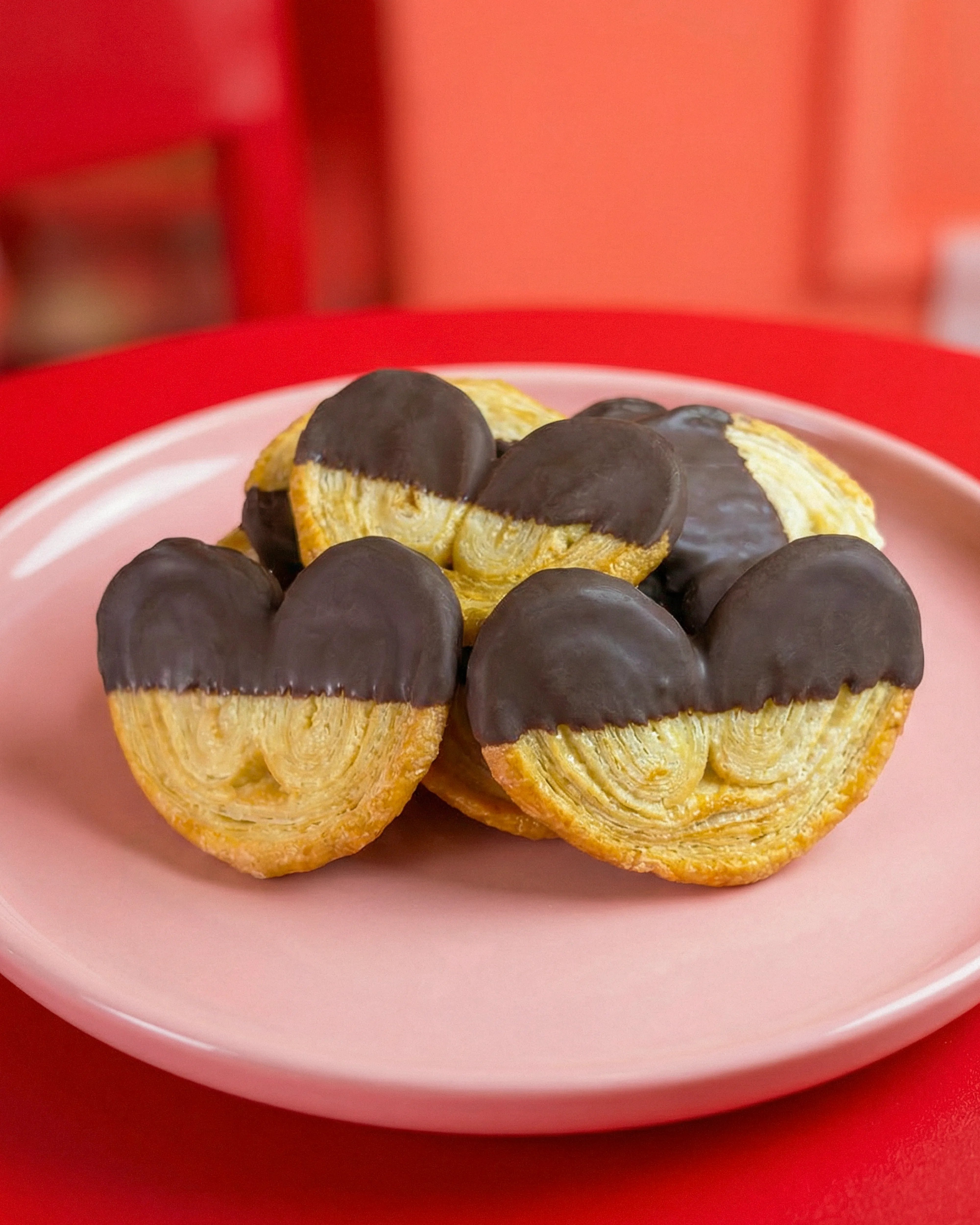 Mini Corazones cubiertos de Chocolate